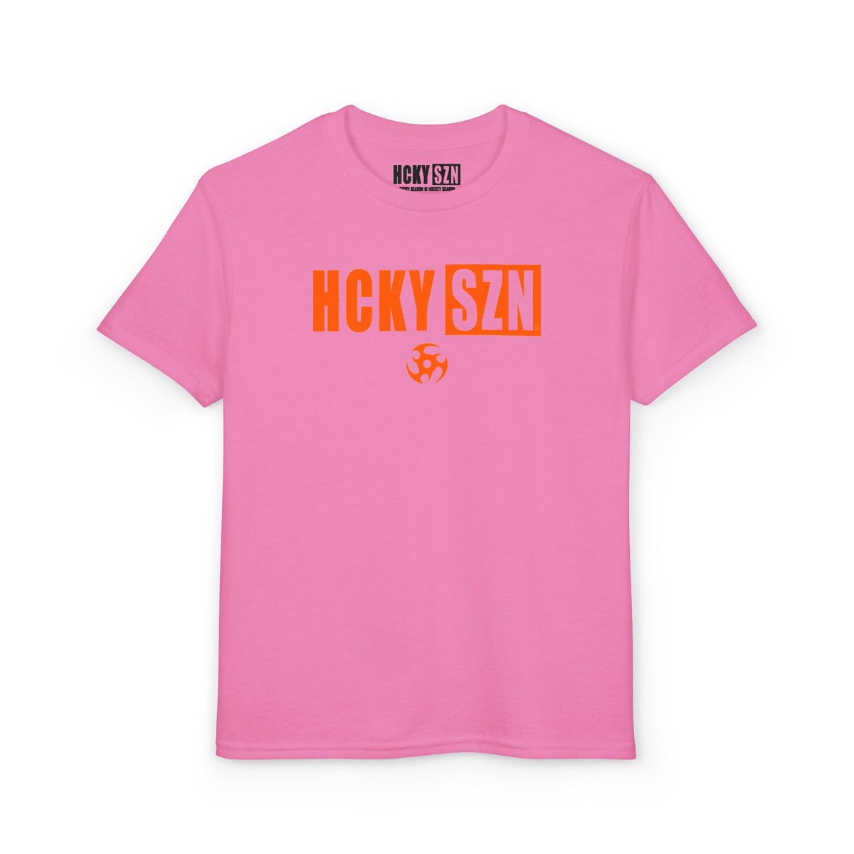 Youth HCKY SZN DryBlend Tee Shirt (Orange Logo) - Various Colors