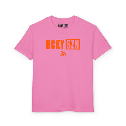 Youth HCKY SZN DryBlend Tee Shirt (Orange Logo) - Various Colors
