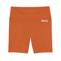 HKY SZN High Waisted Workout Shorts (Copper Orange)