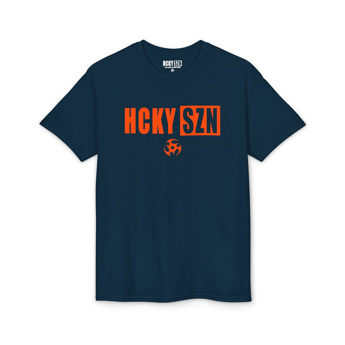 HCKY SZN Simple Star DryBlend Tee Shirt (Orange Logo) - Various Colors