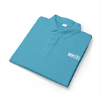 HCKY SZN Embroidered Performance Hockey Polo (Atomic Blue)