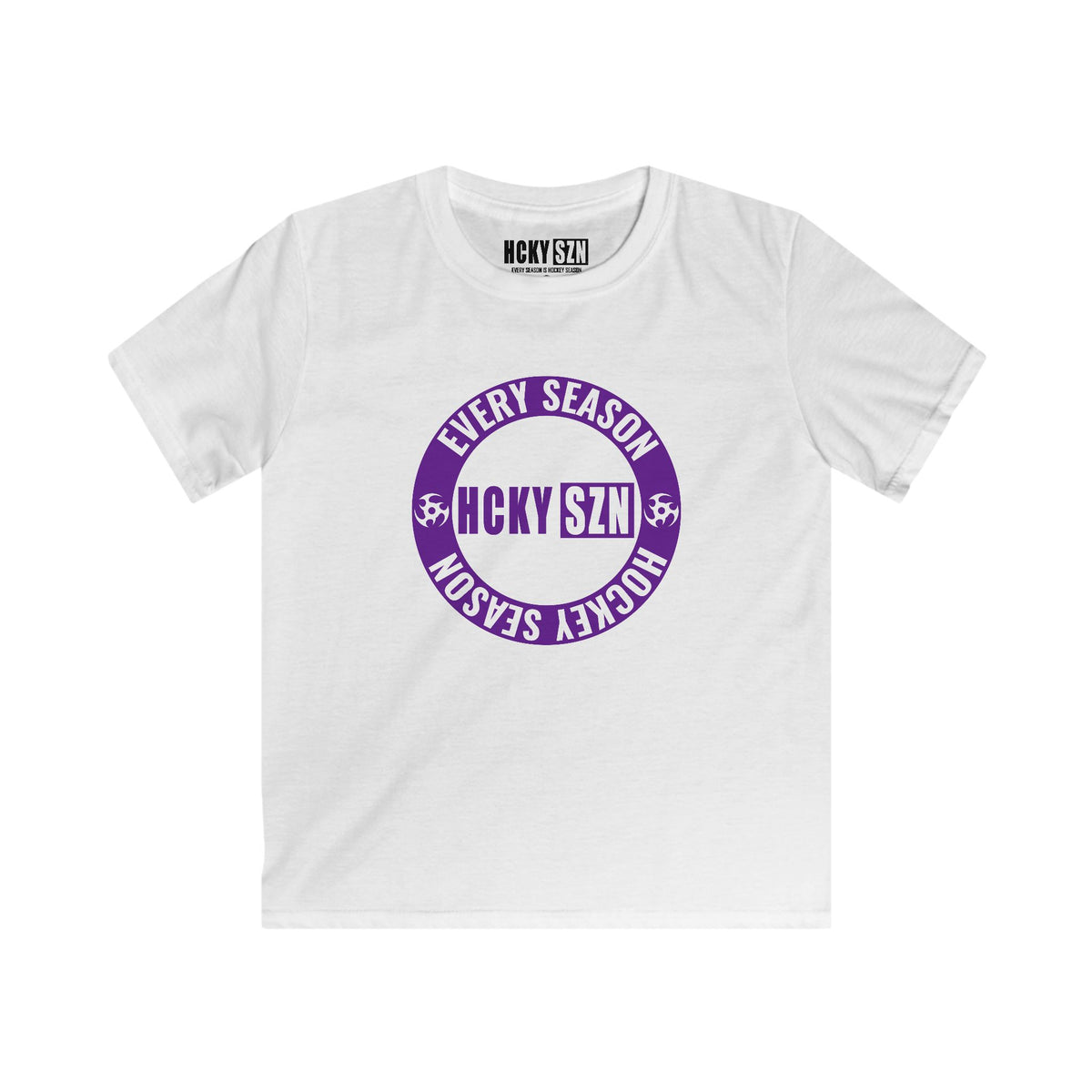 Youth Circle SZN Softstyle Tee (Purple Logo) - Various Colors