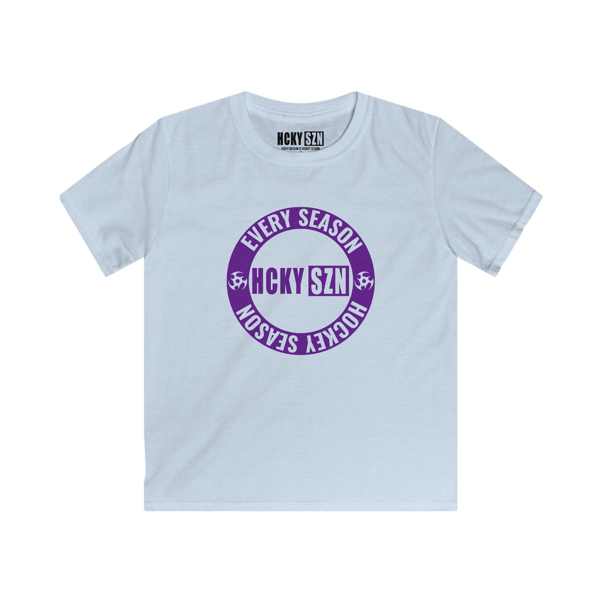 Youth Circle SZN Softstyle Tee (Purple Logo) - Various Colors