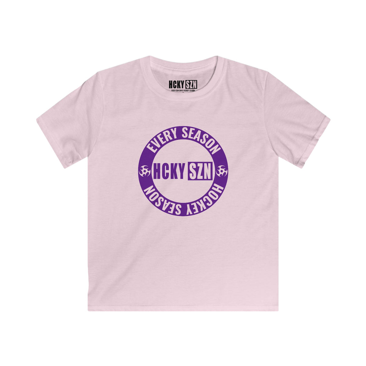 Youth Circle SZN Softstyle Tee (Purple Logo) - Various Colors