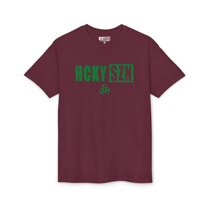 HCKY SZN Simple Star DryBlend Tee Shirt (Green Logo) - Various Colors