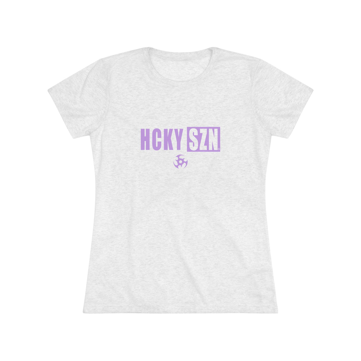 Women’s Hockey Vibe Triblend Tee (Lavender Logo)