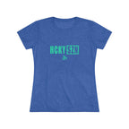 Women’s Hockey Vibe Triblend Tee (Seafoam Logo)