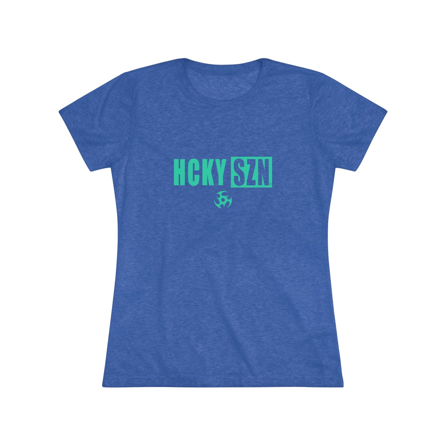 Women’s Hockey Vibe Triblend Tee (Seafoam Logo)