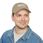 HCKY SZN Low Profile Embroidered Baseball Cap - Khaki (White Logo)