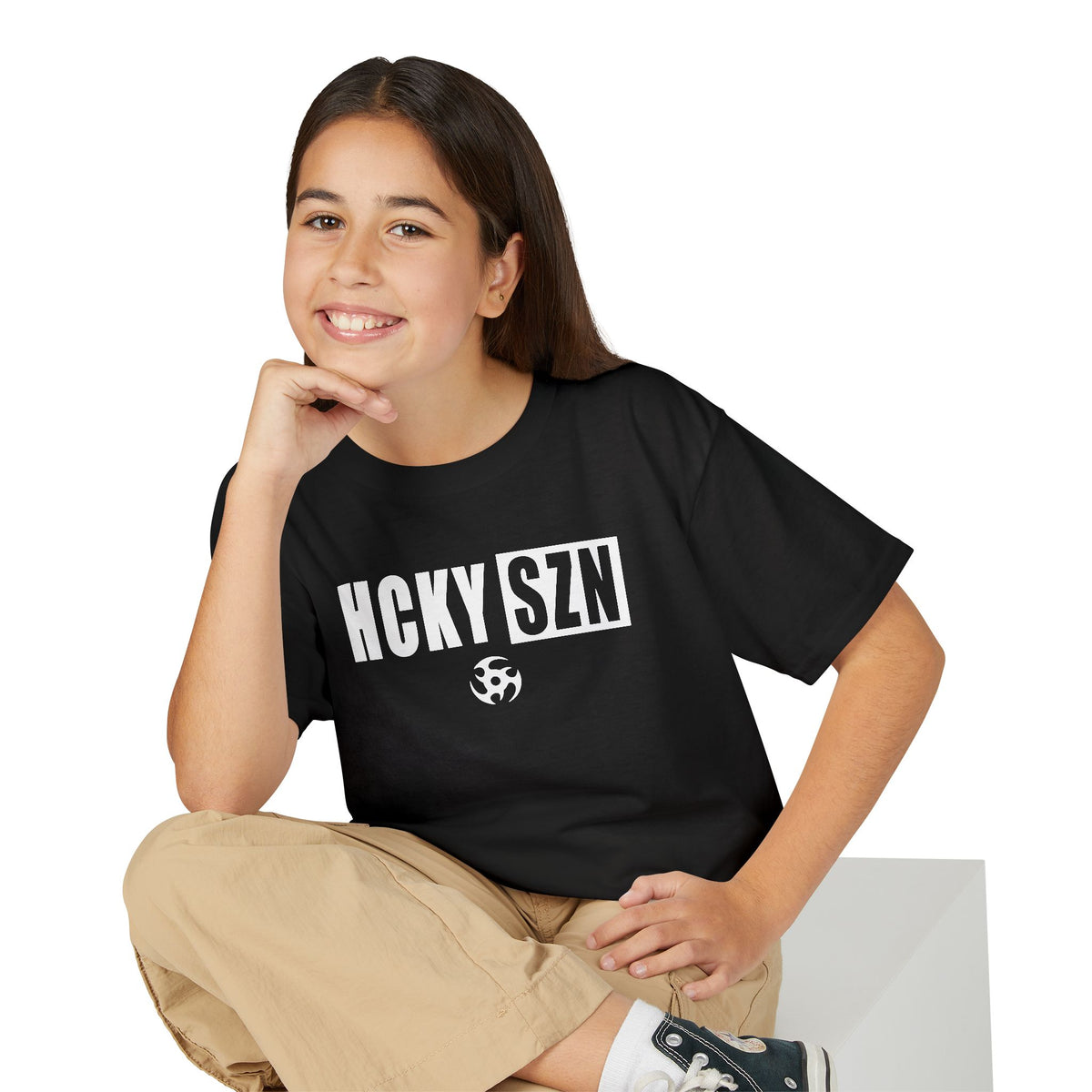 Youth HCKY SZN DryBlend Tee Shirt (White Logo) - Various Colors