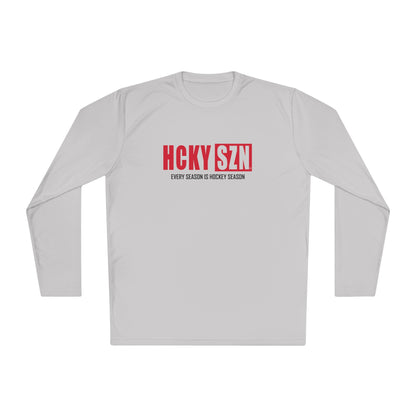 Every Season is HCKYSZN Performance Long Sleeve Tee - Red Logo