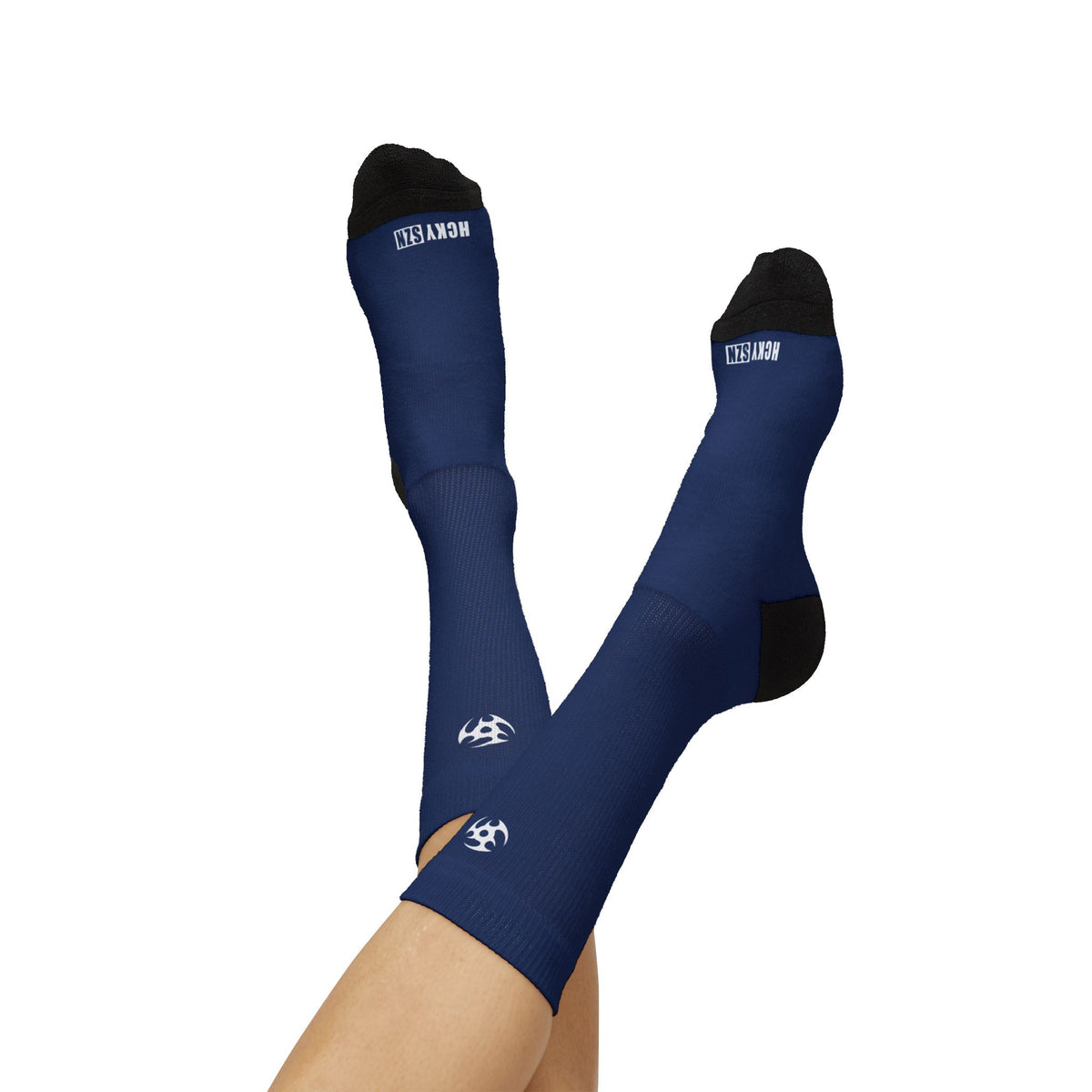 Comfort Crew Fleece Lined Hockey Socks (Navy)