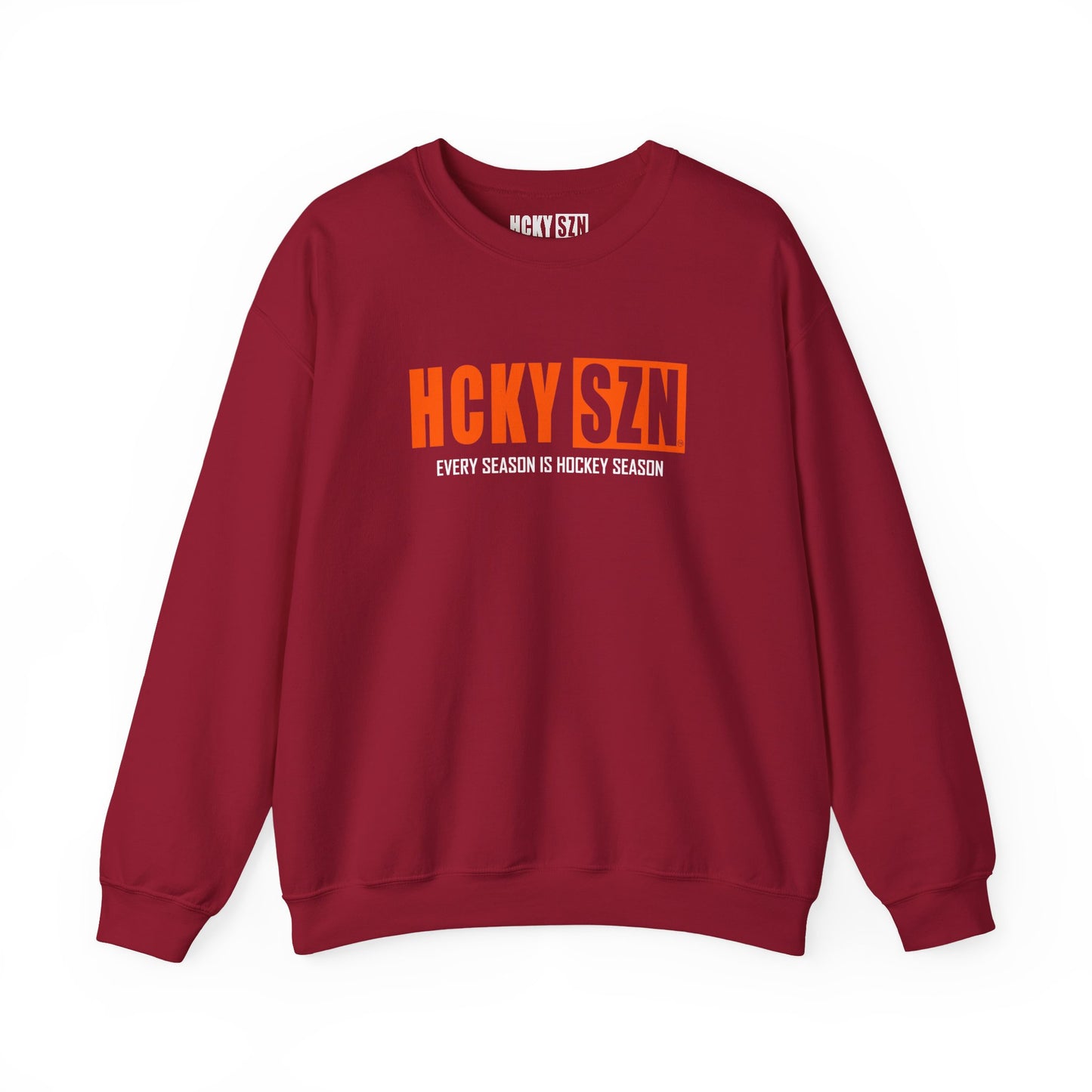 HCKY SZN Crewneck Sweatshirt (Orange Logo) - Various Colors