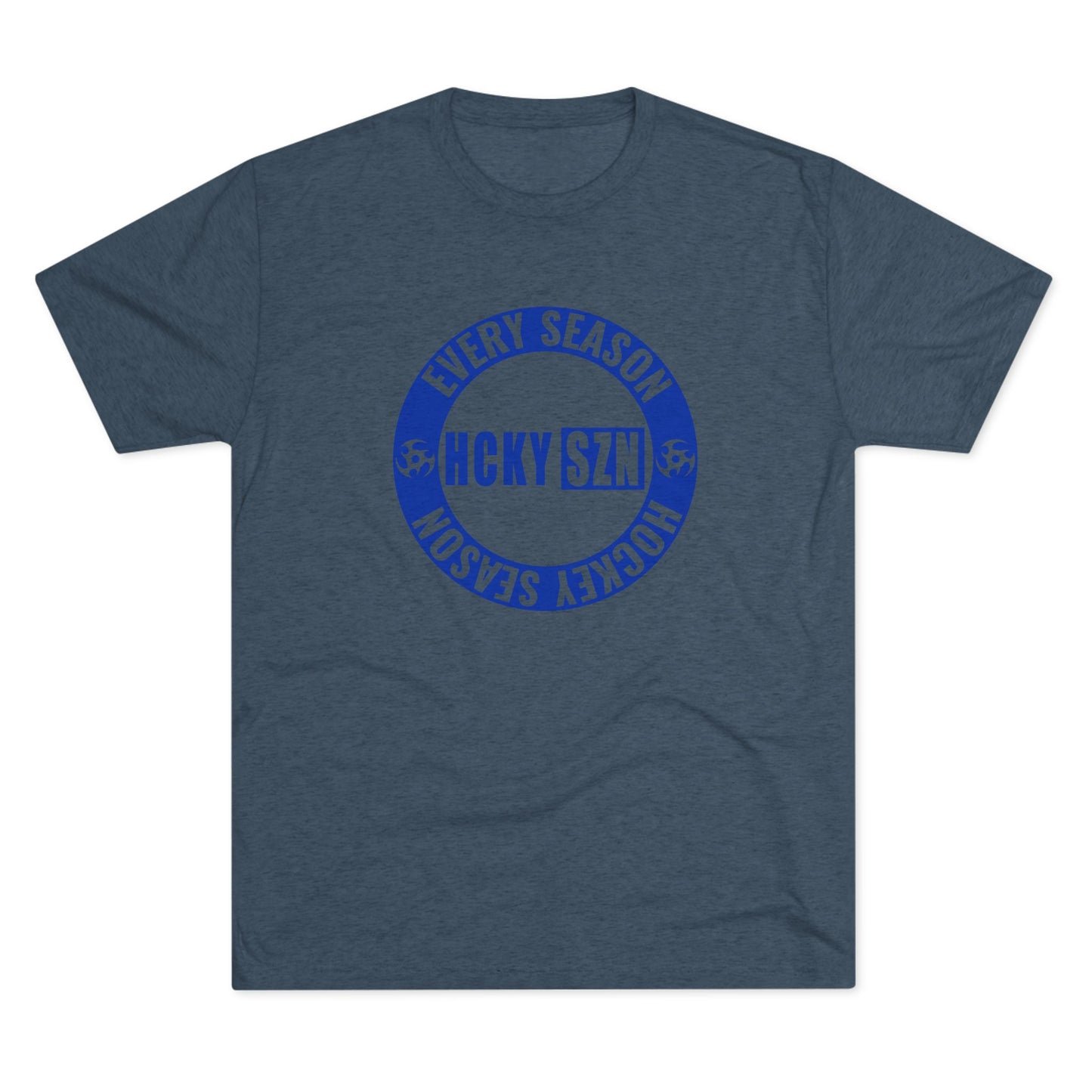 HCKY SZN Circle Logo TriBlend Tee Shirt (Royal Blue) - Various Colors