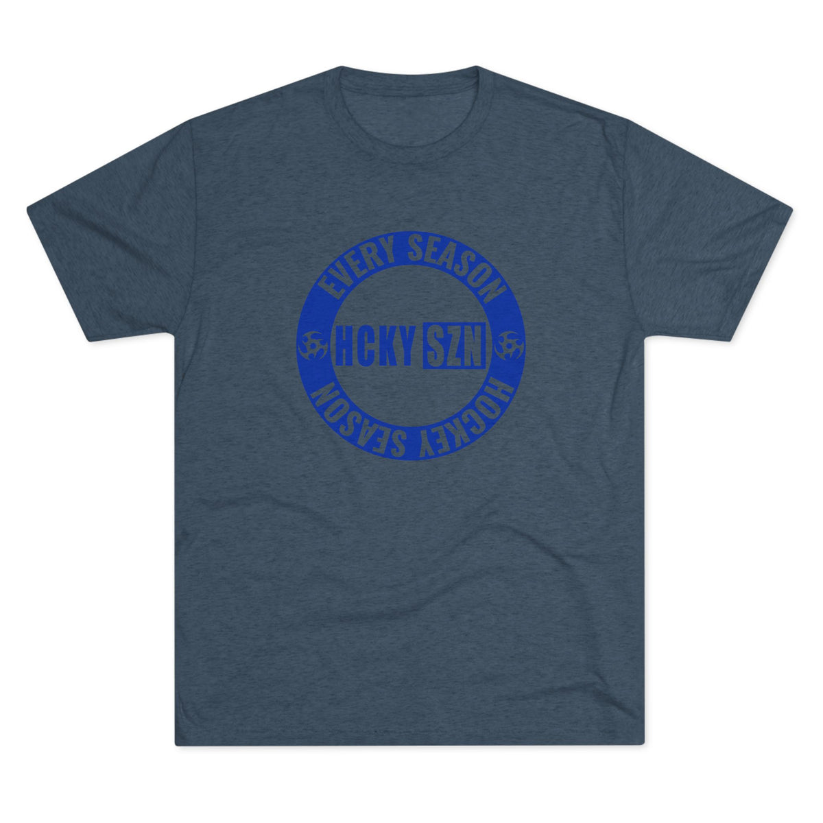 HCKY SZN Circle Logo TriBlend Tee Shirt (Royal Blue) - Various Colors