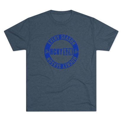 HCKY SZN Circle Logo TriBlend Tee Shirt (Royal Blue) - Various Colors