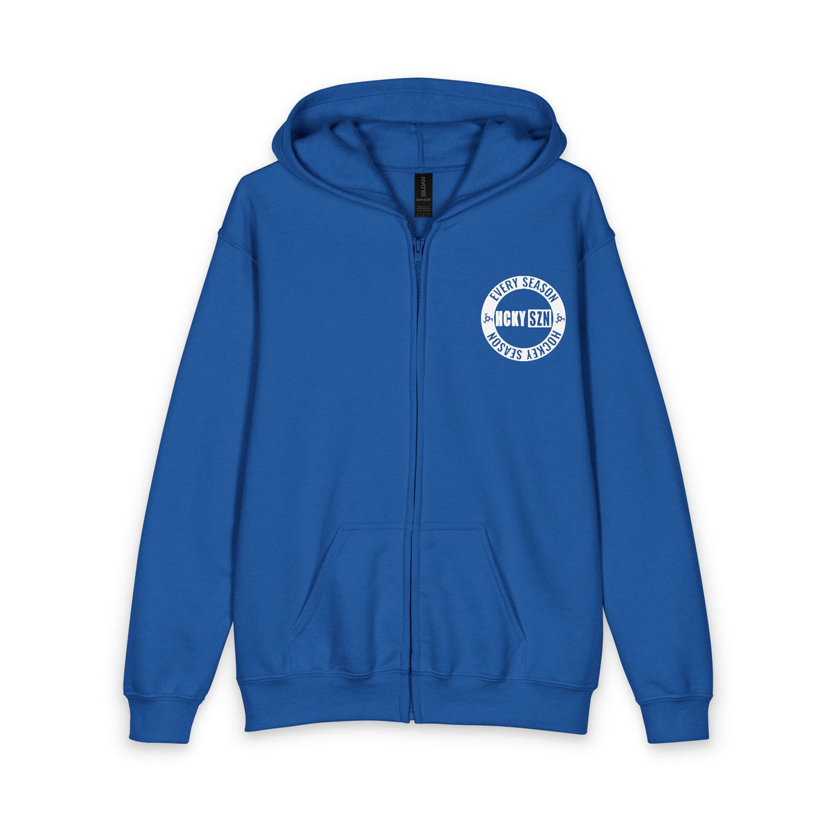 Youth Circle Logo Full Zip Hoodie (Royal Blue)