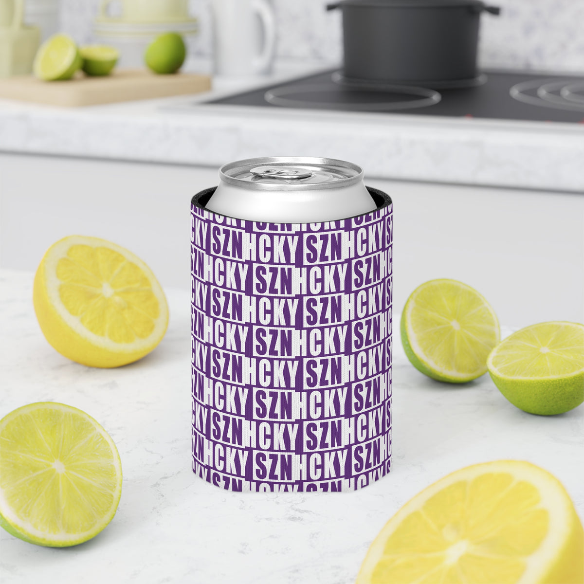 HCKY SZN AOP Can Cooler - Purple