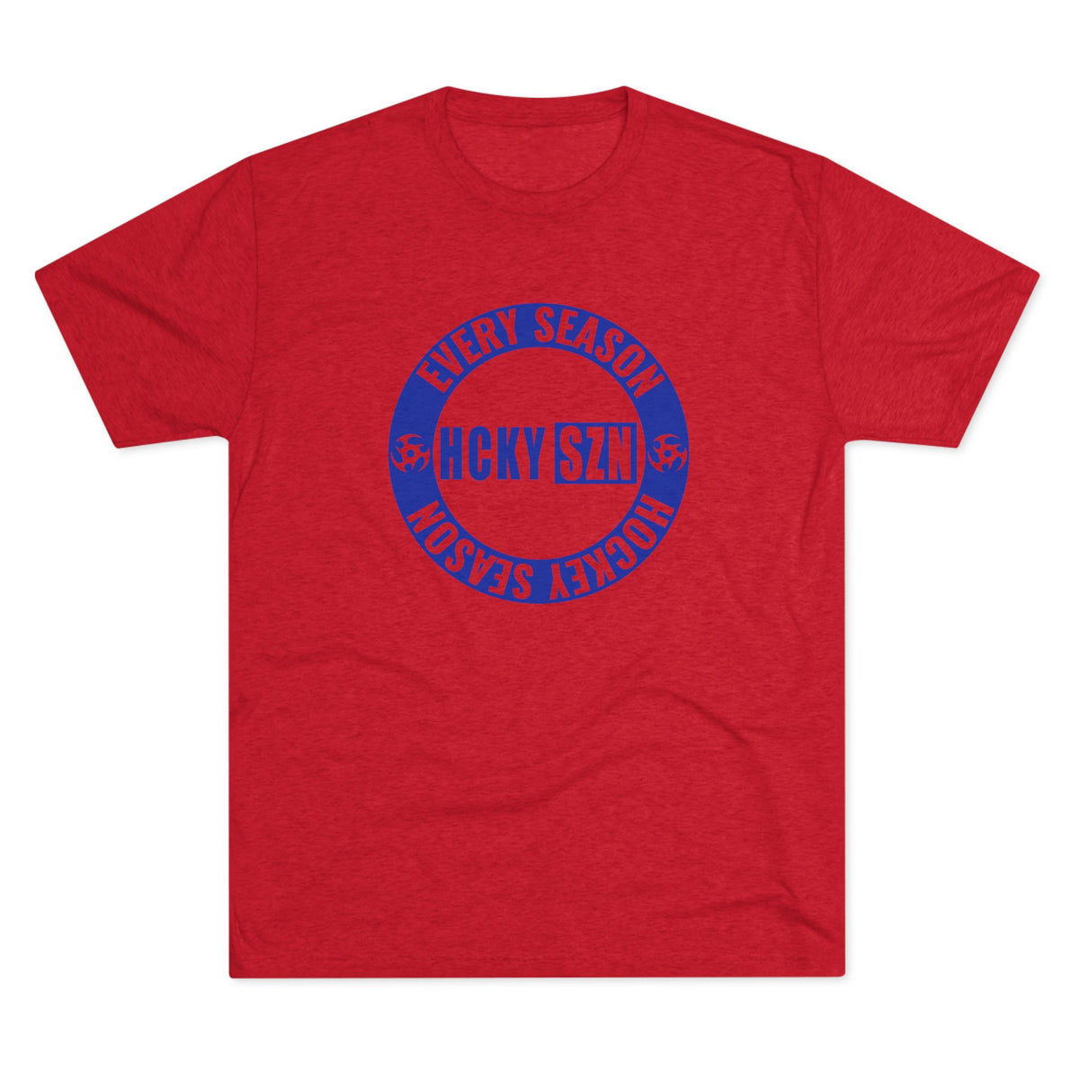 HCKY SZN Circle Logo TriBlend Tee Shirt (Royal Blue) - Various Colors