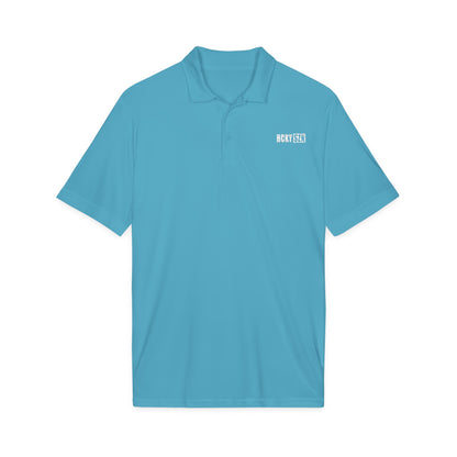 HCKY SZN Embroidered Performance Hockey Polo (Atomic Blue)