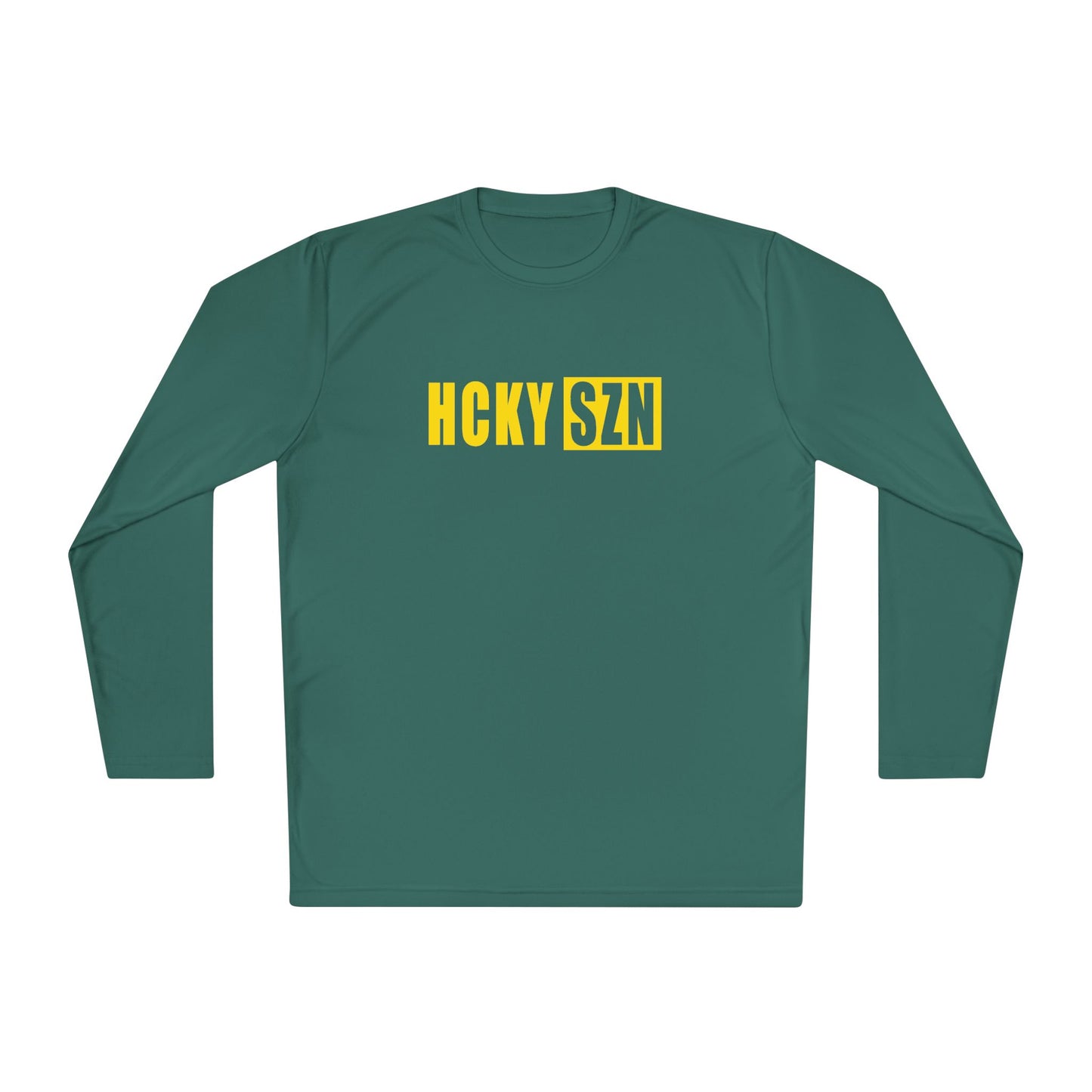 HCKY SZN Performance Long Sleeve Tee (Yellow Logo) - Various Colors