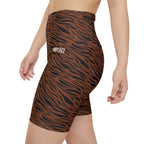 HKY SZN High Waisted Workout Shorts (Tiger Stripe)