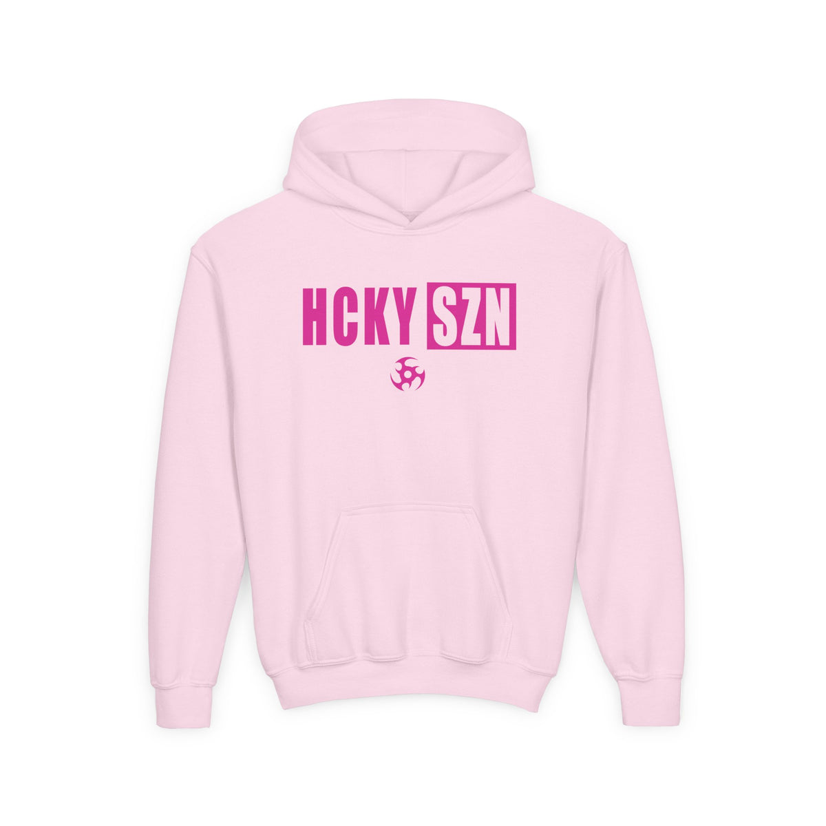 Youth HCKY SZN (Hot Pink Logo) Hooded Sweatshirt - Various Colors