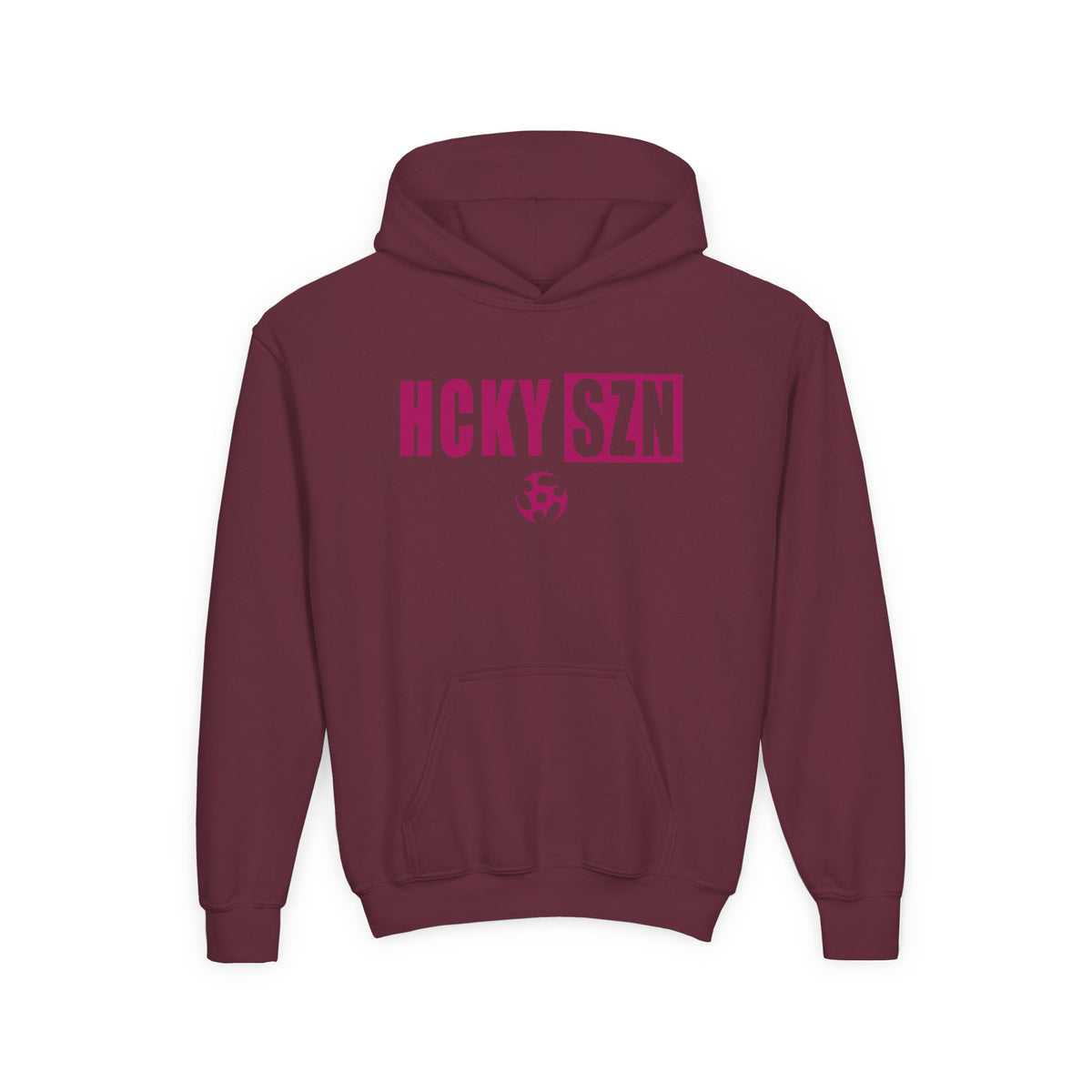 Youth HCKY SZN (Raspberry Logo) Hooded Sweatshirt - Various Colors