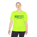 HCKYSZN (Deke Dangle) Adult Performance Tee - Neon Yellow/Kelly Green/Black