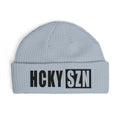 HCKY SZN Embroidered Fisherman Knit Beanie - Powder Blue