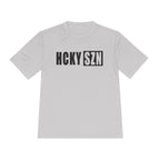 HCKYSZN (Flagship Logo) Adult Performance Tee - Silver/Black