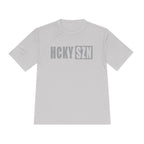 HCKYSZN (Flagship Logo) Adult Performance Tee - Silver/Grey