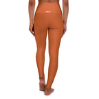 HCKY SZN High Waisted Yoga Leggings (Copper Orange)