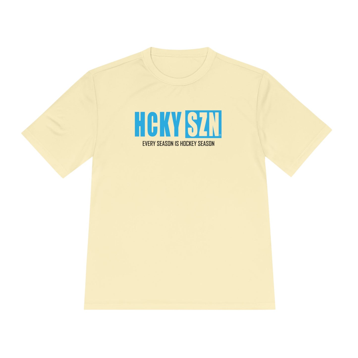 Every Season is HCKYS Performance Tee - Sky Blue Logo