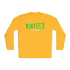 HCKYSZN (All Gas) Long Sleeve Adult Performance Tee - Gold/Lime/White
