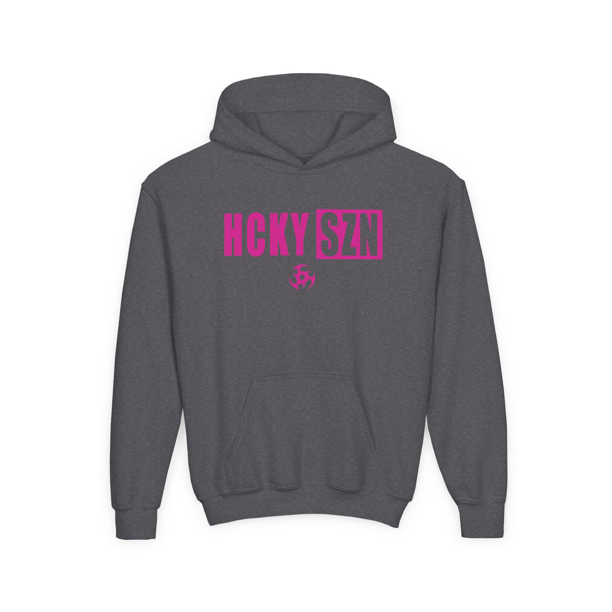 Youth HCKY SZN (Hot Pink Logo) Hooded Sweatshirt - Various Colors