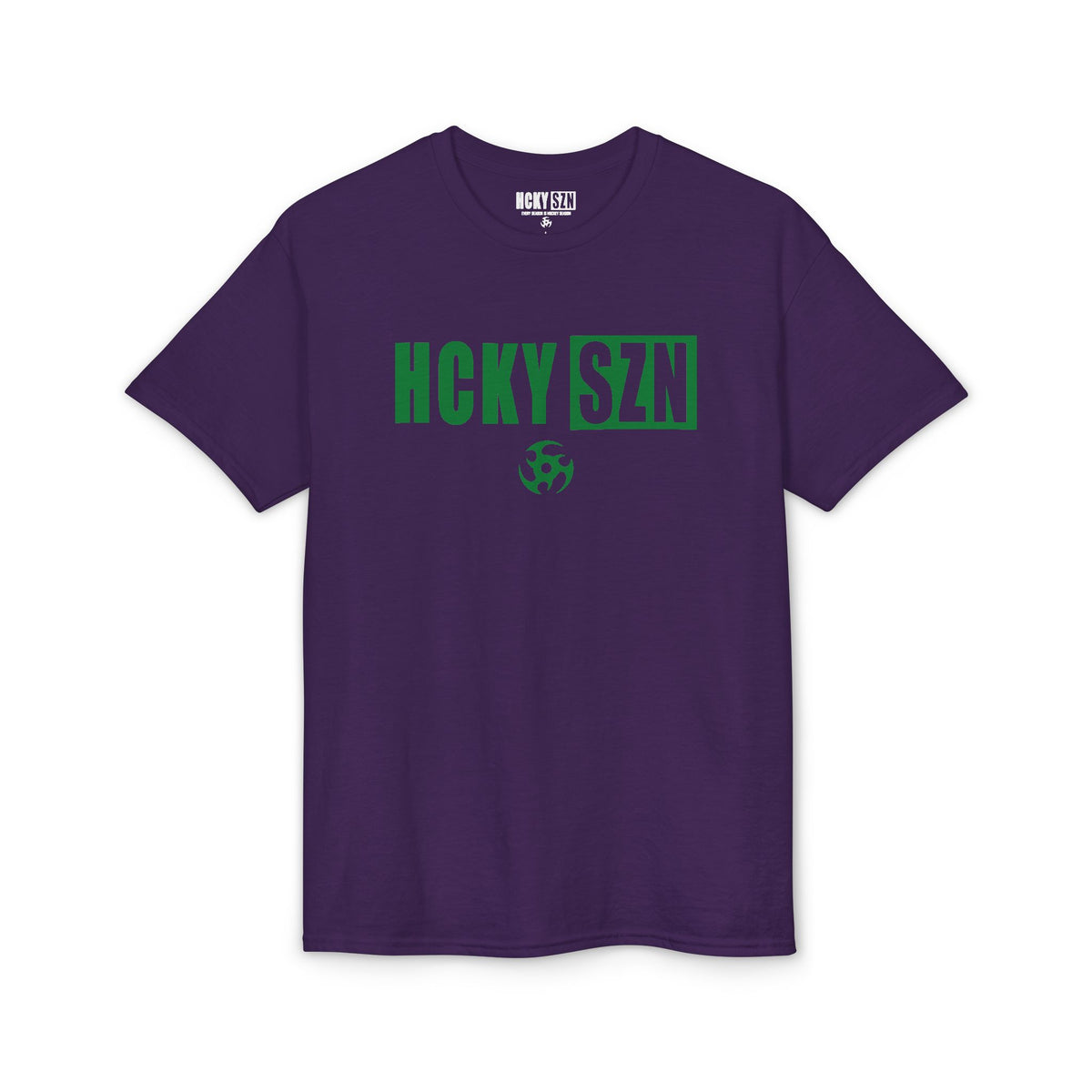 HCKY SZN Simple Star DryBlend Tee Shirt (Green Logo) - Various Colors