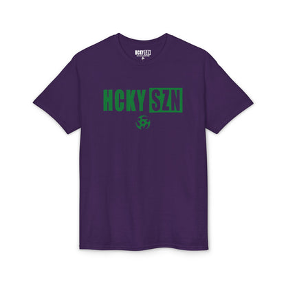 HCKY SZN Simple Star DryBlend Tee Shirt (Green Logo) - Various Colors