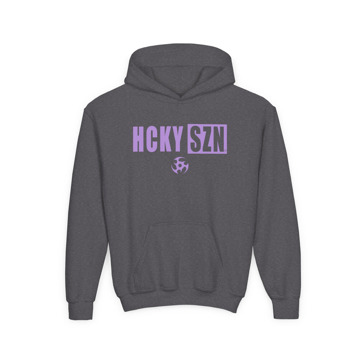 Youth HCKY SZN (Lavender Logo) Hooded Sweatshirt - Various Colors