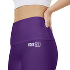 HKY SZN High Waisted Workout Shorts (Wineberry Purple)