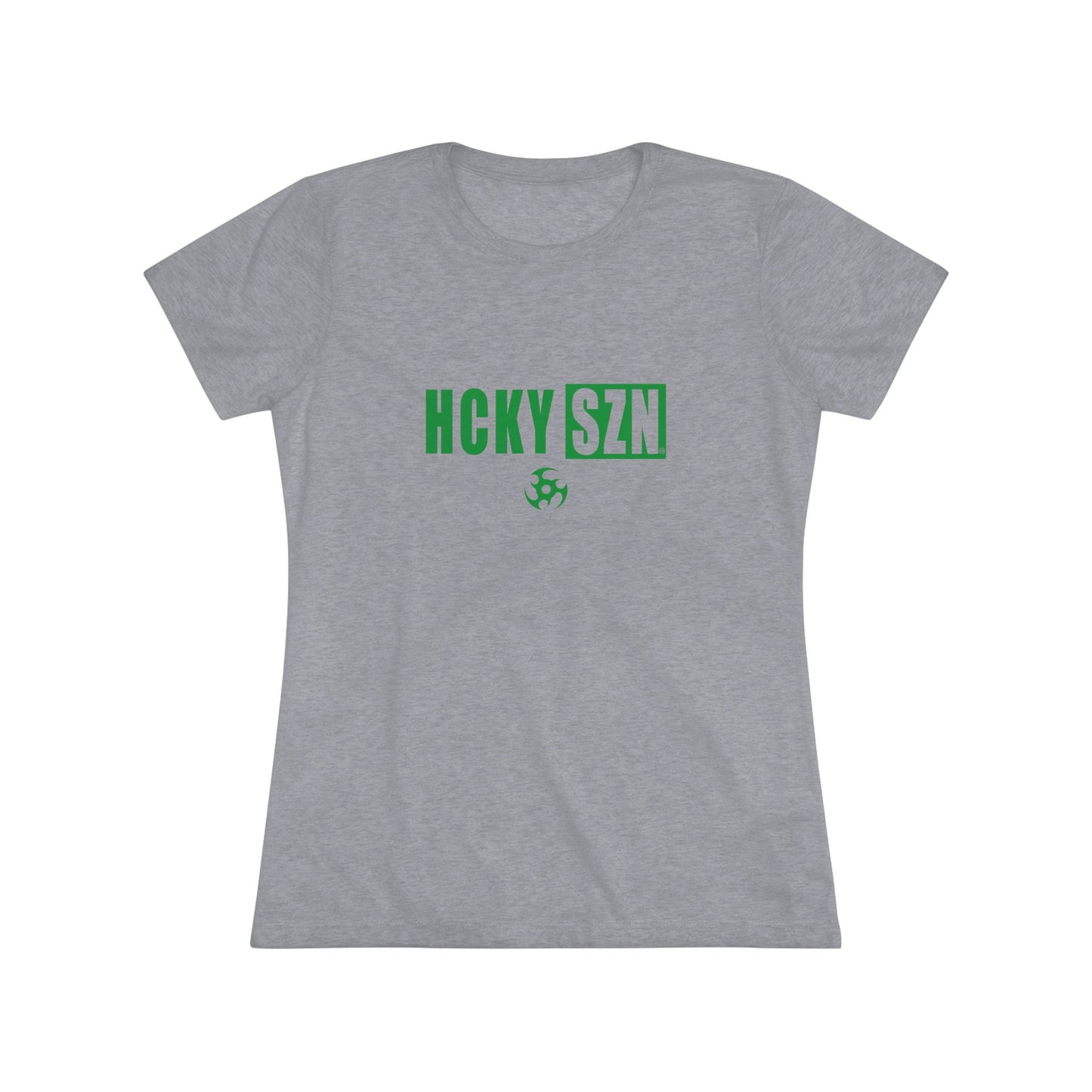 Women’s Hockey Vibe Triblend Tee (Green Logo)