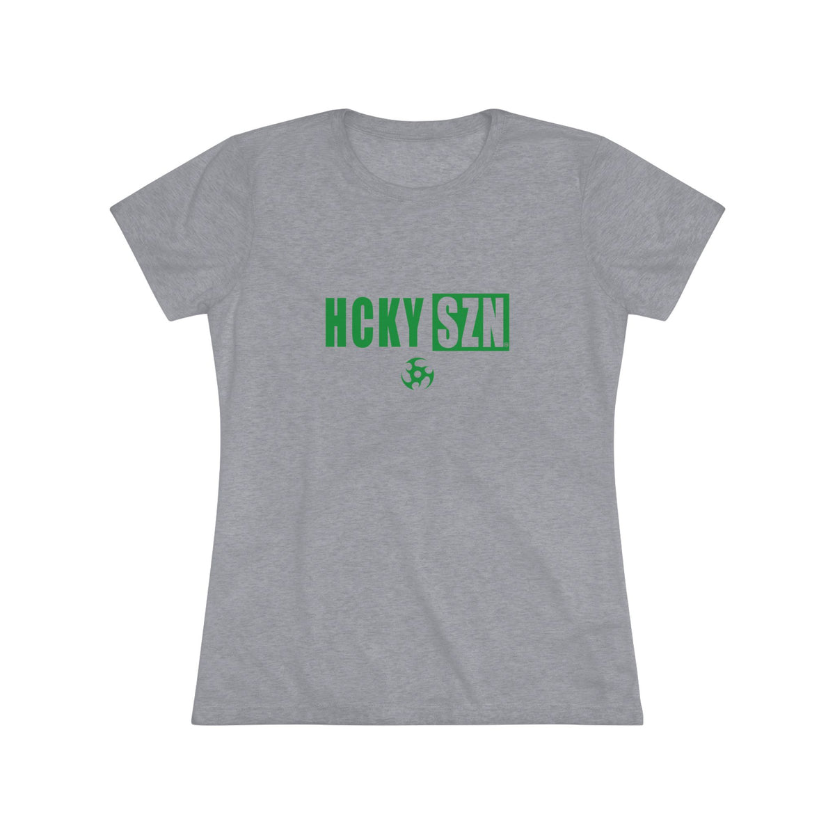 Women’s Hockey Vibe Triblend Tee (Green Logo)