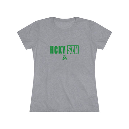 Women’s Hockey Vibe Triblend Tee (Green Logo)