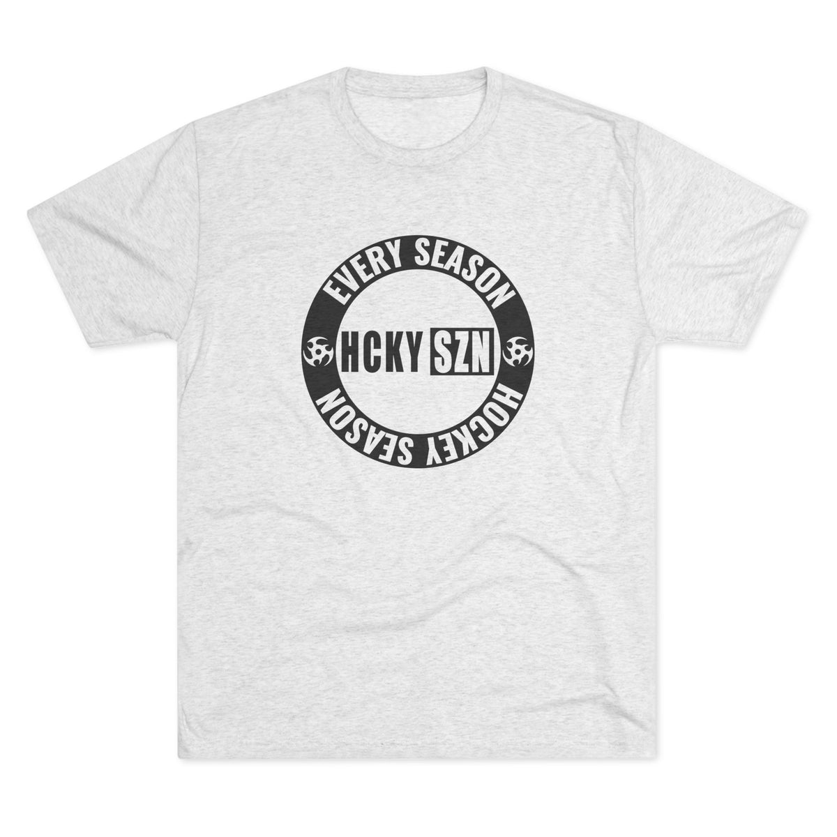 HCKY SZN Circle Logo TriBlend Tee Shirt (Black) - Various Colors