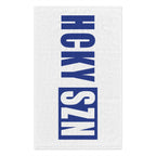 HCKY SZN 11x18 Skate Towel (White/Blue) Hockey Towel