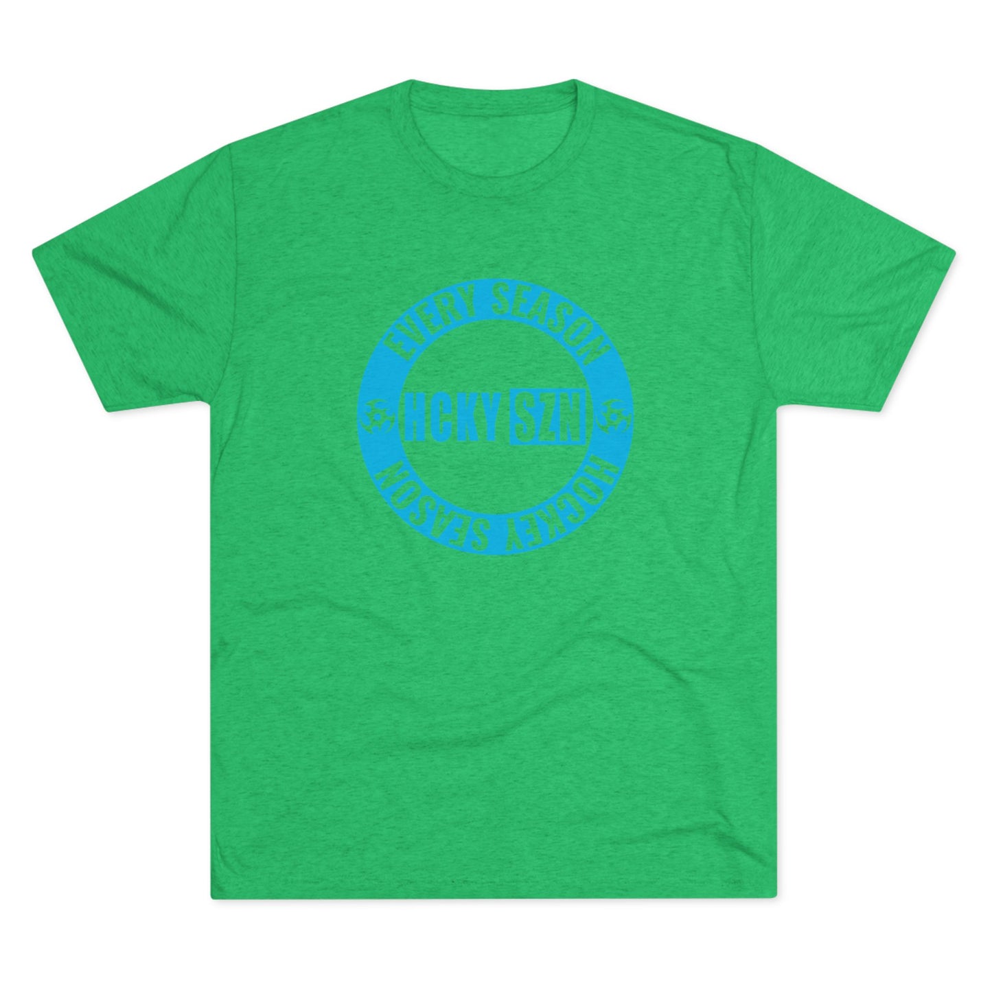 HCKY SZN Circle Logo TriBlend Tee Shirt (Sky Blue) - Various Colors