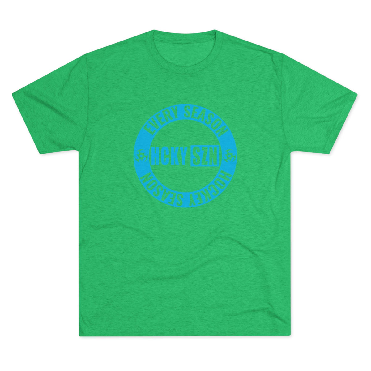 HCKY SZN Circle Logo TriBlend Tee Shirt (Sky Blue) - Various Colors