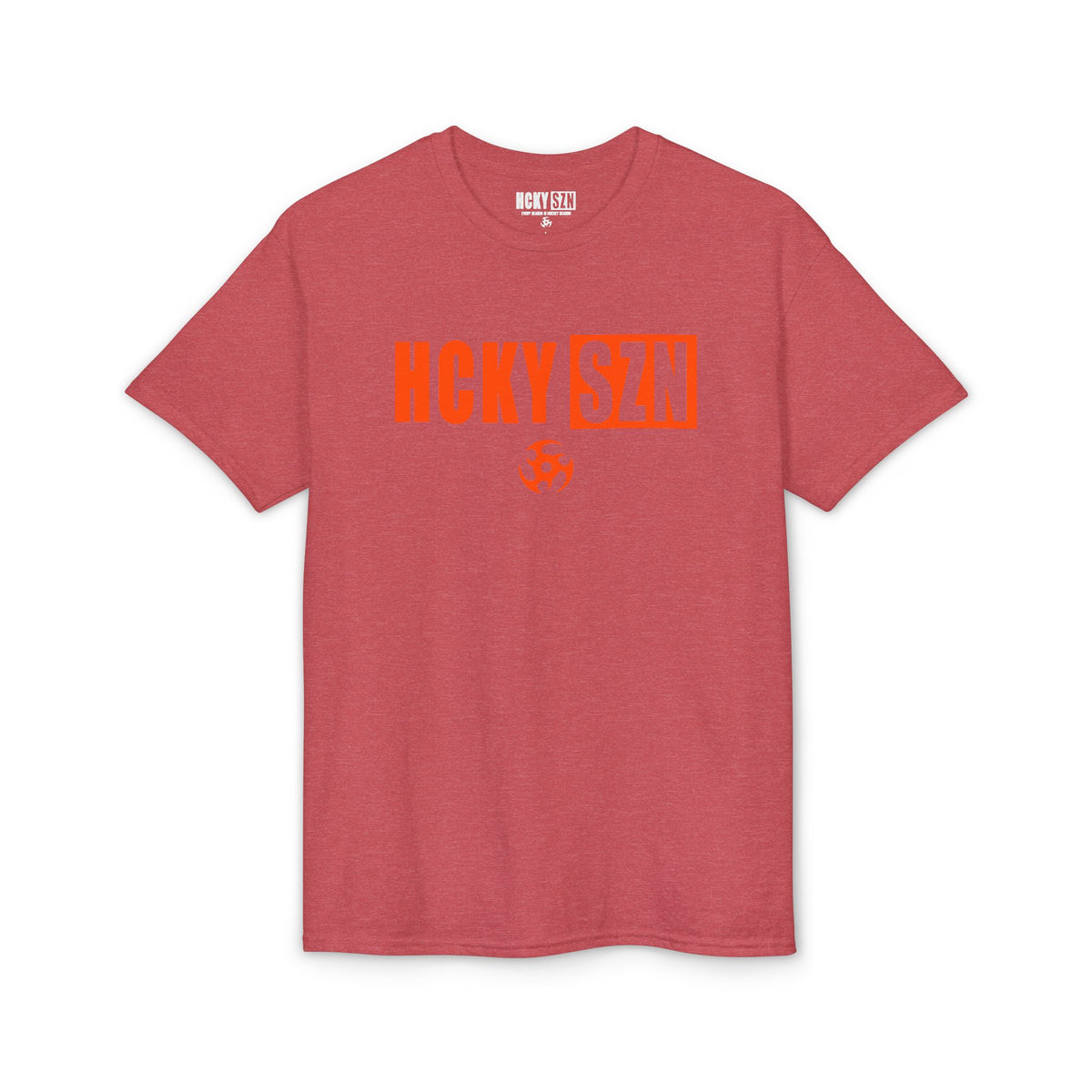 HCKY SZN Simple Star DryBlend Tee Shirt (Orange Logo) - Various Colors