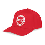 HCKY SZN Circle Logo Mid Profile Baseball Cap (Red/Red/White)