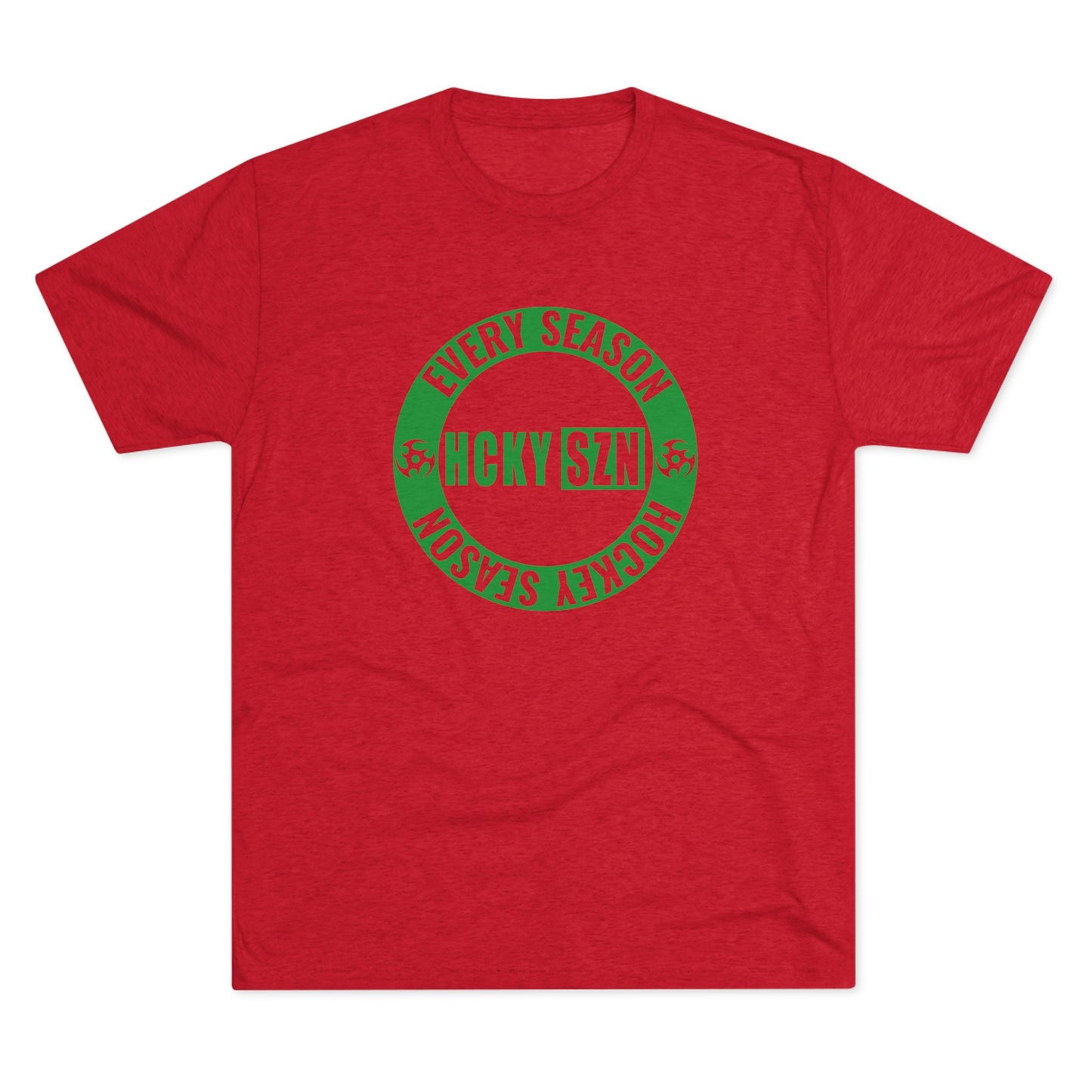 HCKY SZN Circle Logo TriBlend Tee Shirt (Green) - Various Colors